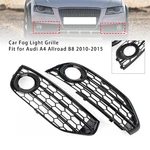 Front Bumper Honeycomb Fog Grille Cover For Audi A4 Allroad B8 2010-15 Black Ca. Fixed Price $83.68.