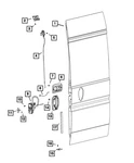 Genuine Mopar Inside Lock To Latch Rod 68134553AA. Fixed Price $71.24.