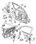 Genuine Mopar Door Latch Knob And Push Rod Right 5028918AA. Fixed Price $10.47.