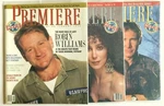 Premiere Movie Magazine X 3 Jan - Mar 1988 Robin Williams, Cher, Ford. Fixed Price $15.95.