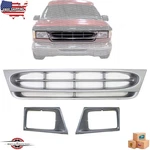 Fits 1997-2004 Ford E150 E250 E350 E450 New Front Grille + Headlamp Door Set 3PC. Fixed Price $136.47.