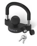 Topick Trailer Coupler Lock, Universal Ball Matt Black. Fixed Price $30.90.