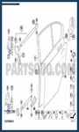 Bmw 740LI Front Door Carrier With Catch Key Left 51217126989. Fixed Price $89.88.