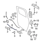 For Dodge Ram 1500 2009-2010 68045345AA Rear Left Door Handle Link. Fixed Price $14.50.