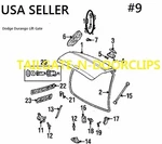 Dodge Durango Lift Gate & More Rod Retainer Clips "5/32 1984 2003 -OEM-4. Fixed Price $12.85.