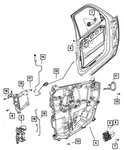 Genuine Mopar Inside Lock Link Left 68033507AA. Fixed Price $26.61.