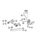 Genuine Mopar Front Door Latch Left 68017889AA. Fixed Price $161.40.