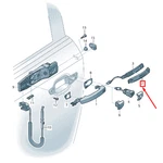 Audi Q2 Ga Sliding Valve Door Handle Front Right 8V0837110A. Fixed Price $22.36.