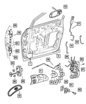 Genuine Mopar Door Latch Striker And Bumper 4717779AC. Fixed Price $9.76.