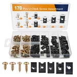 Gooacc 170PCS Car U-clip And Screw,. Fixed Price $16.49.