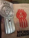 Kenworth Hood Pull/ Ornament, And Bag. 12328AA K170-44 46-1 Emblem Steel. Fixed Price $300.00.