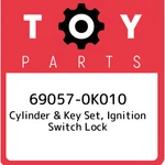 69057-0K010 Toyota Cylinder & Key Set, Ignition Switch Lock 690570K010, New Genu. Fixed Price $69.65.