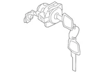 Genuine Nissan Door Lock Cylinder H0601-CA00A. Fixed Price $184.54.