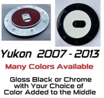 Custom Black Chrome Gas Door Cover 2007-2013 Gmc Yukon You Pick Middle Color. Fixed Price $75.00.