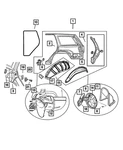 Genuine Mopar Rear Door Check Left 55135659AB. Fixed Price $11.45.