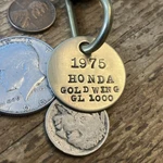 1975 Honda Gold Wing GL1000 Solid Brass Key Fob. Fixed Price $16.95.
