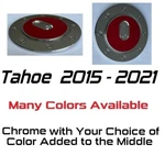 Custom Chrome And Color Gas Door Cover 2015-2021 Chevy Tahoe You Pick Middle Clr. Fixed Price $75.00.