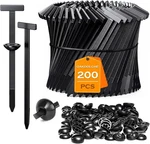 200PCS-UNIVERSAL Cable Buckle, Heavy Duty Self-locking Nylon Zip Ties Holder. Fixed Price $10.44.