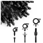 150PCS Cable Zip Ties With Mount,push 8.18X0.61X0.61 Inch, Black. Fixed Price $14.97.