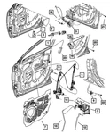 Genuine Mopar Outside Door Handle Bezel Left UP85FKGAB. Fixed Price $5.59.