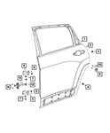 Genuine Mopar Door Lower Hinge Right 68140736AB. Fixed Price $38.06.