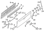 Genuine Nissan Gate Latch 90502-EZ00A. Fixed Price $64.94.