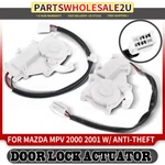 2X Rear Left & Right Door Lock Actuators For Mazda Mpv 2000 2001 With Anti-theft. Fixed Price $29.38.
