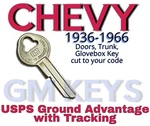 1936-1966 Gm Chevy Chevrolet Doors Trunk Gb Key Cut To Code 9251-9499. Fixed Price $11.99.