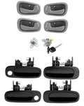 Exterior & Interior Door Handle Kit W/ Lock Cylinder For 1998-02 Toyota Corolla. Fixed Price $35.14.