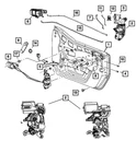 Genuine Mopar Latch Presenter Right 68018090AA. Fixed Price $54.09.