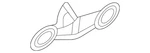 Genuine Volkswagen Lift-gate Lock Striker Plate 8V0-827-507-K. Fixed Price $40.08.