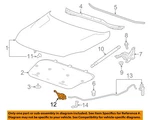 Gm Oem 13-15 Malibu Hood Components-lock 22830704. Fixed Price $65.13.