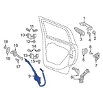 For Jeep Renegade 2015-2023 68268740AA Rear Right Door Latch Cable. Fixed Price $127.74.