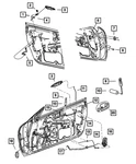 Genuine Mopar Door Latch Knob And Push Rod FX32YBPAE. Fixed Price $18.95.