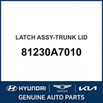 2014-2016 Kia Forte Latch Assembly-trunk Lid Oem New 81230A7010. Fixed Price $129.34.
