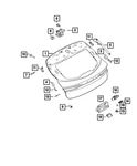 Genuine Mopar Lift-gate Latch 68289677AE. Fixed Price $96.38.