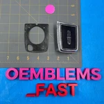 1990-97 Lincoln Factory Oem Chrome Black Rear Trunk Key Emblem. Fixed Price $22.00.