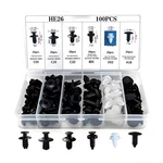 100 Pcs Bumper Clips Car Plastic Rivets Fasteners Push Retainer Kit Wit.... Fixed Price $14.44.