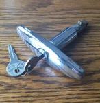 1920S 1930S Shaped Handle W/keys Vtg Exterior Deck Lid Lock. Fixed Price $250.00.