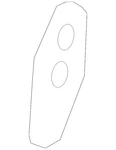 Genuine Nissan Dovetail Latch Cover 80526-JF00A. Fixed Price $130.51.