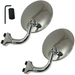 Street Rod 4" Stainless Steel Universal Peep Mirror Door Edge Chrome Pair. Fixed Price $49.95.