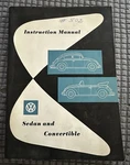 1959 Vw Bug Volkswagen Sedan Convertible Instruction Owners Manual Nice Original. Fixed Price $139.99.