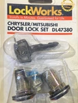 DL47380 Chrysler Mitsubishi Door Set Lockworks 2 Cylinder Keys Instr. Fixed Price $44.99.