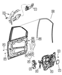 Genuine Mopar Latch Presenter Left 68030615AA. Fixed Price $25.08.