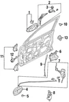 Genuine Ford Door Latch Assembly F7CZ-5421812-AA. Fixed Price $108.45.