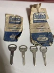 65 64 63 62 Ford Fairlane Original Set Key Blanks Door Ign Trunk Glovebox Nos. Fixed Price $15.99.