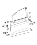 Genuine Mopar Door Latch Striker Spacer 4589139AA. Fixed Price $19.24.