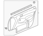 Genuine Honda Lining Front Door *YR164L* (medium Taupe) 83533-S04-A01ZB. Fixed Price $116.63.