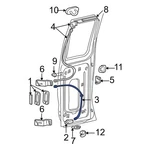 Ford E-350 Super Duty 99-07 F2UZ15264A65A Center Rear Door Latch Cable. Fixed Price $70.48.