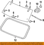 Chrysler Oem 05-12 Commander Lift Gate Glass-latch 55396445AA. Fixed Price $470.00.